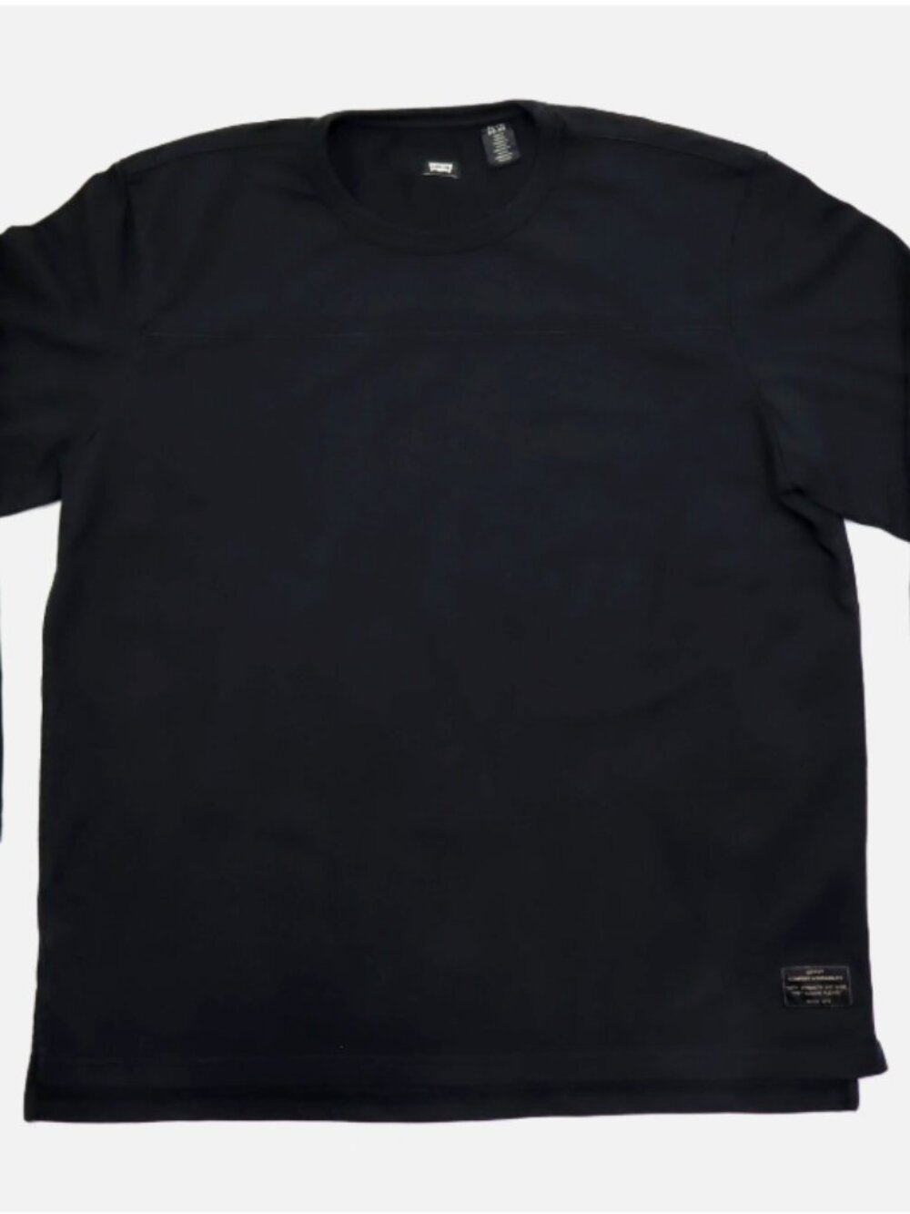 Levi's Long Sleeve Regular Fit 100% Cotton T-Shirt Tee Crew Neck Men's XL Black